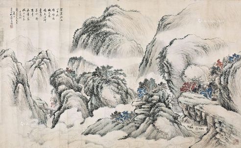 俞子才 山水