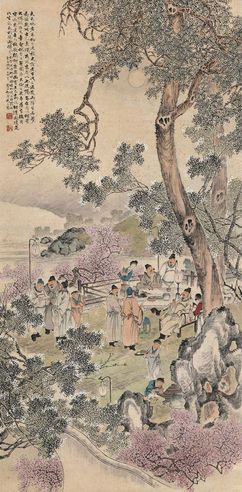 花元 春夜宴桃李园