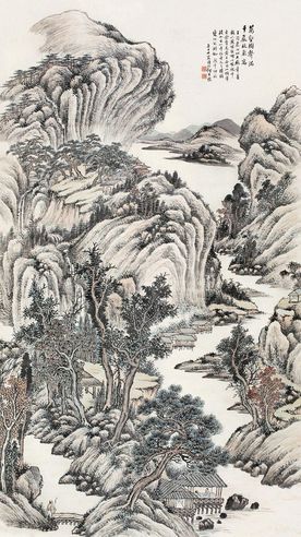 何维朴 秋斋清话图