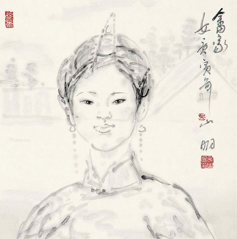 吴山明 畲家女