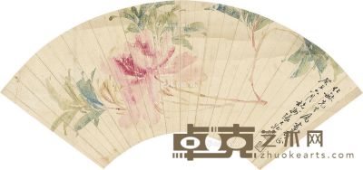 张大壮 花卉牡丹 17.5×49cm