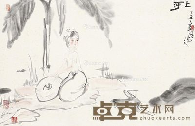 陈啸风 人物 42×64cm