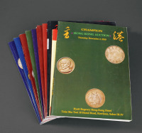 1996年至2012年香港冠军钱币拍卖目录二十三册，另2009年冠军网上拍卖目录一册，计二十四册