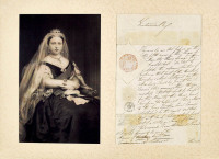 1838年英国维多利亚女王（Alexandrina Victoria）亲笔签署任命文件一份