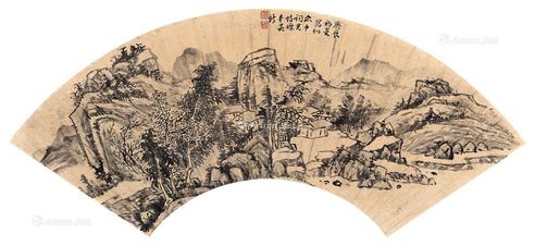 吴新 秋山雨后