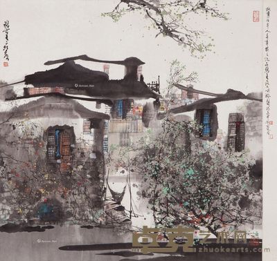 刘懋善 水乡 68×68.5cm