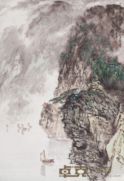 卢星堂 蜀江雨后 69×47.5cm