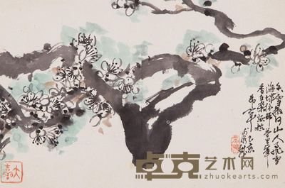 于希宁 馨香白梅 22.5×33.5cm