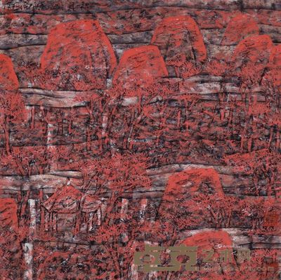 陈向迅 秋风图 68×68cm