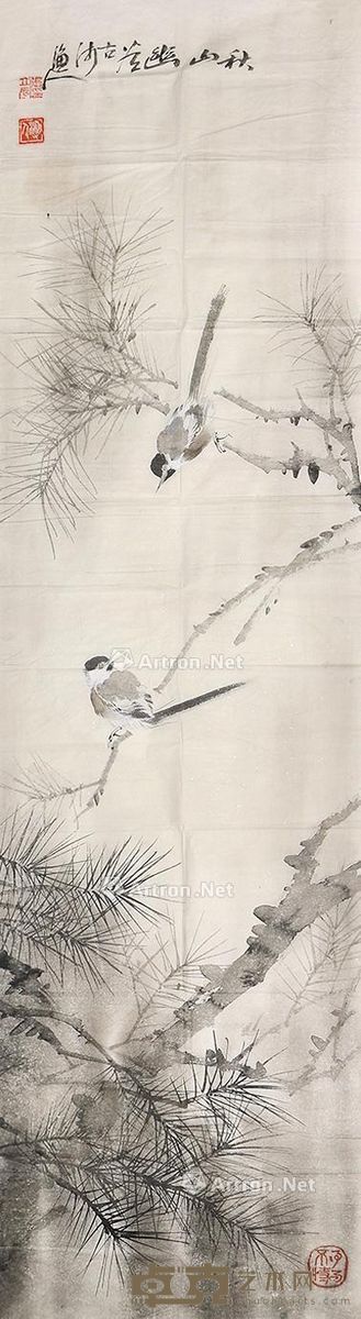张立辰 花鸟 46×165cm