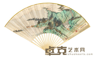 王仁山 张朝缪 江棹云起 王世祯《秦淮杂诗》三首 18.5×51.6 cm. 约0.86平尺
