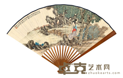 樊 虚 吴 永 桐荫箫声 节录莫是龙《画说》 18.8×49.2 cm. 约0.83平尺