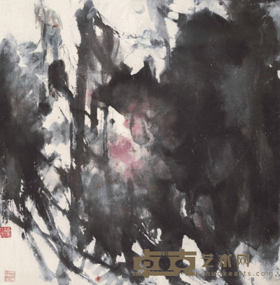 石 齐  月色静静 68.5×68.5 cm. 约4.2平尺