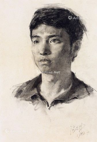 张文新 男青年素描