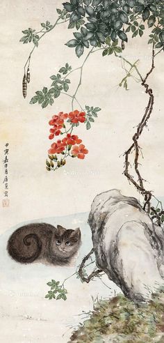 居巢 花卉草虫