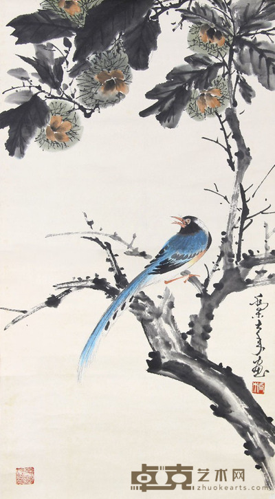 乔木 花鸟 88x47