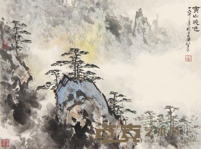 应野平 山水 41x55