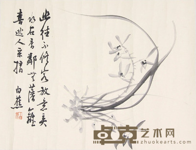 白蕉 兰草 33x44