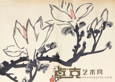 李苦禅 花卉 38x27