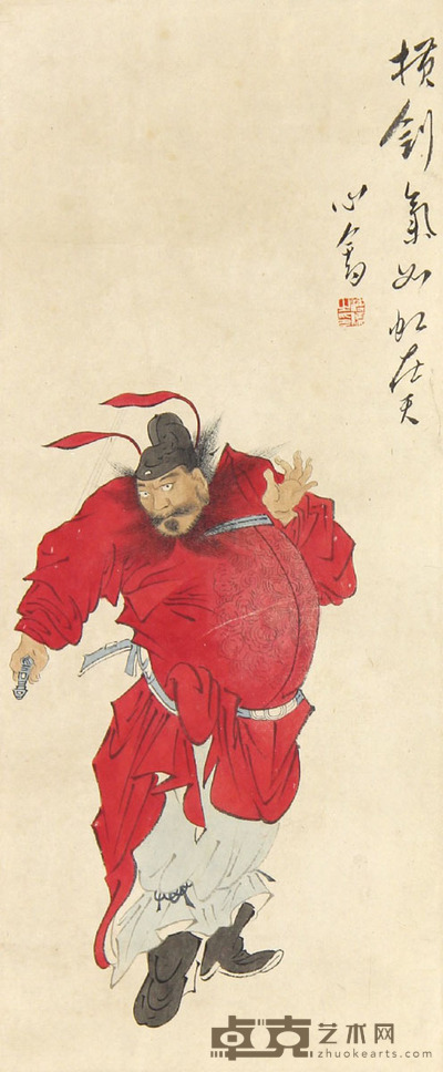 傅儒 钟馗 39x14
