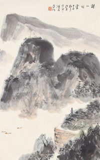 亚明 山水