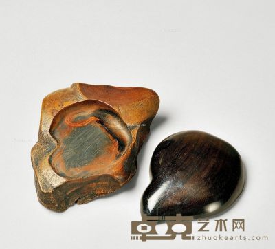 明 随形红丝砚 3.5×11.5×12cm