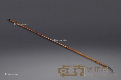 清 烫妃竹画叉 长95cm