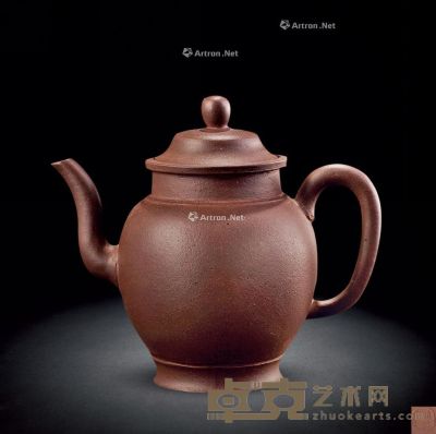 清 慎德堂款紫砂茶壶 长15cm
