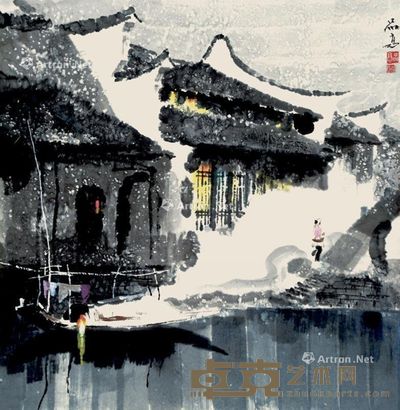 韦品高 水乡 67×66cm