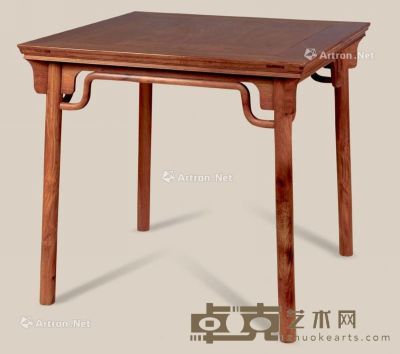 近代 黄花梨明式酒桌 86×86×82cm