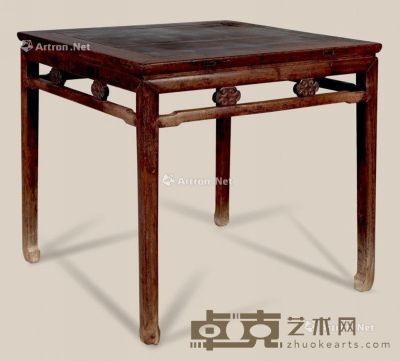 清 鸡翅木方桌 91×87cm