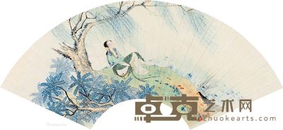 胡也佛 柳岸春晓 20×56cm