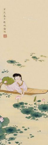 黄均 采莲图