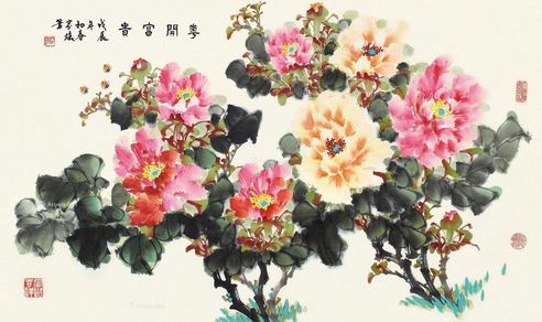 程家焕 花开富贵