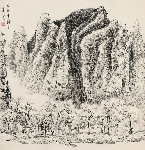 崔东湑 山前人家