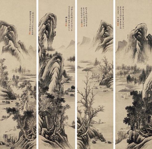 何维朴 山水