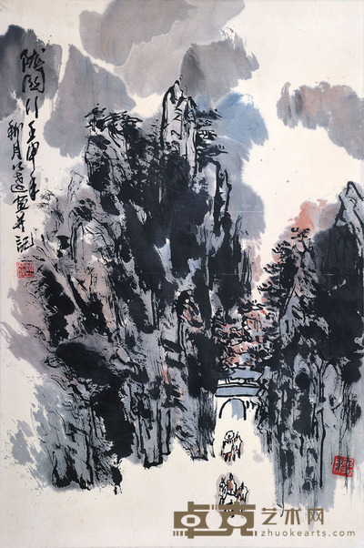 郭公达 山水 69×44cm 约2.7平尺