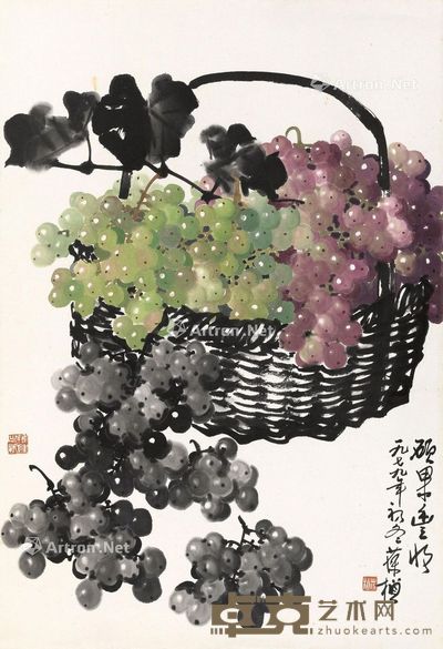 苏葆桢 硕果丰收 67×45cm
