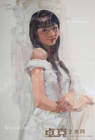 庞茂琨 2009年作 人物 布面油画 78×52cm