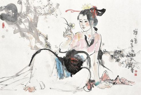 陈略 少女图