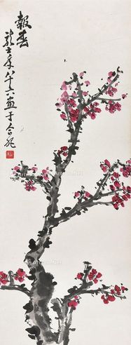 萧龙士 红梅