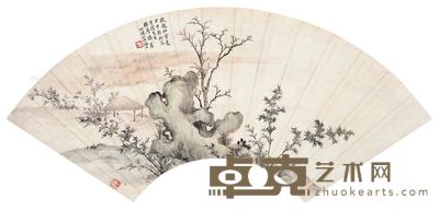 楼辛壶 江亭读易 19×53cm