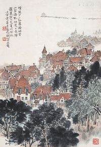 钱松嵒 青岛风光