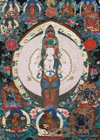 释方来 千手观音 67×46cm