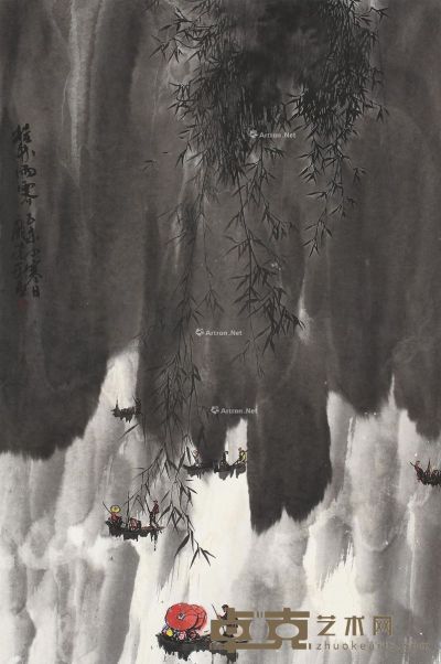 庞荣年 桂林雨霁 68×45.5cm