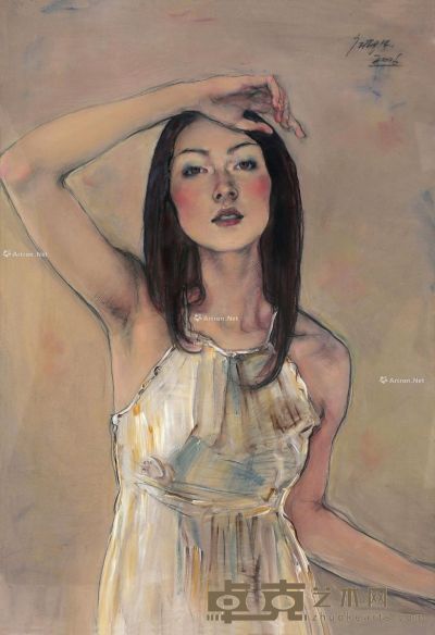 庞茂琨 女孩肖像 76×53cm