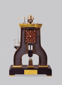 1890年左右作 工业革命压力机钟