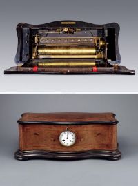 1880年左右作 钟表联动八音盒