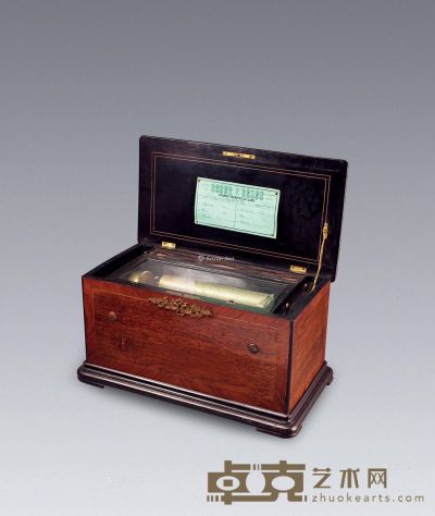 1880年左右作 风琴八音盒 高32cm；宽58cm