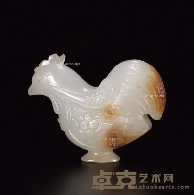 清中期 白玉鸡 长4.2cm